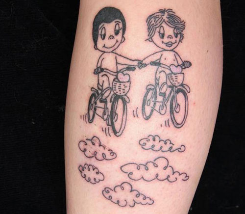 bicycle tattoo. Bicycle Tattoos