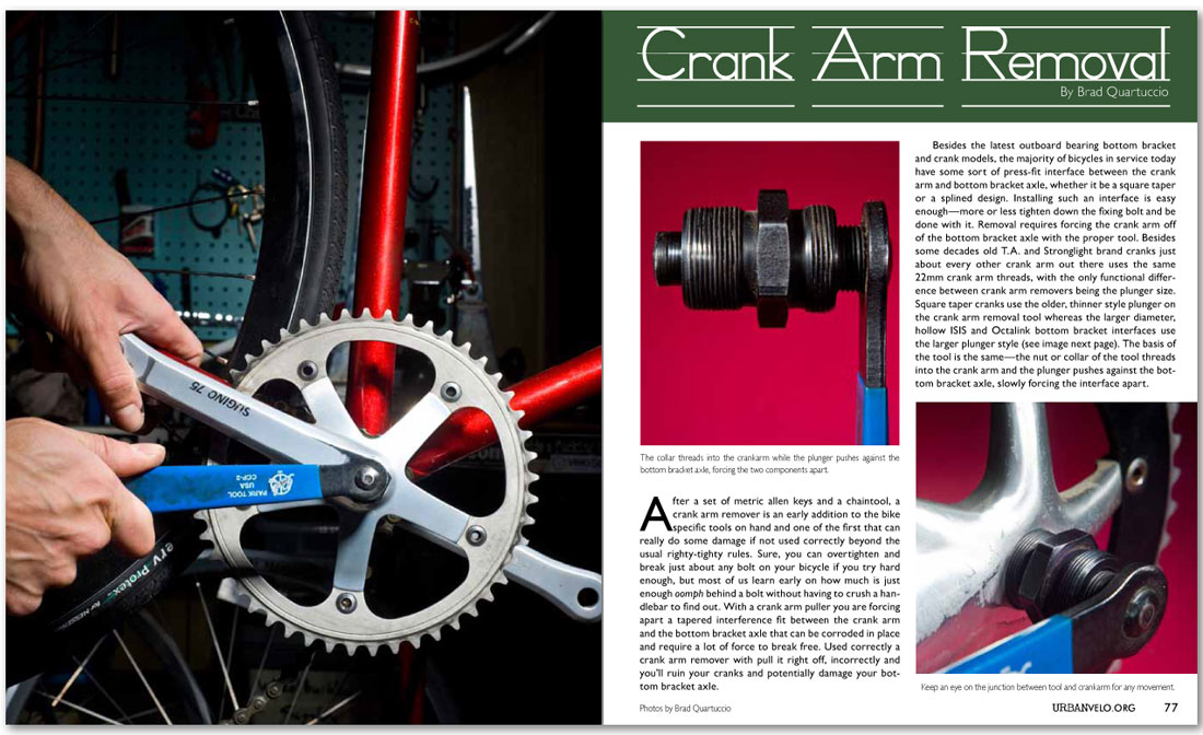 remove bicycle crank arm