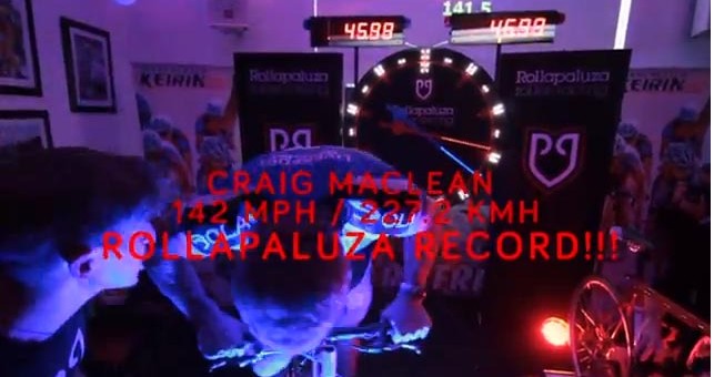 Rollapaluza Records Night – 142 mph On Rollers